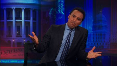 Aasif Mandvi as a correspondent on The Daily Show